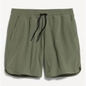 Old Navy Men’s StretchTech Rec Swim-to-Street Shorts 7-inch inseam Olive Green M